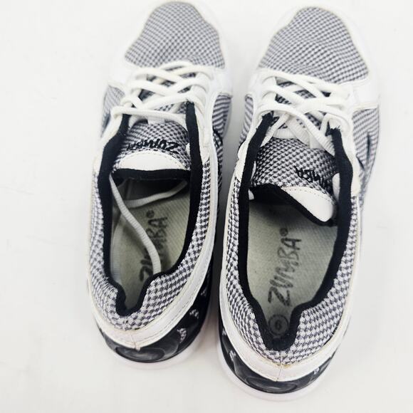 ZUMBA Classic Shoe Womens 9 Dance Fitness Exercise Workout Athletic 131301 White - Picture 7 of 9